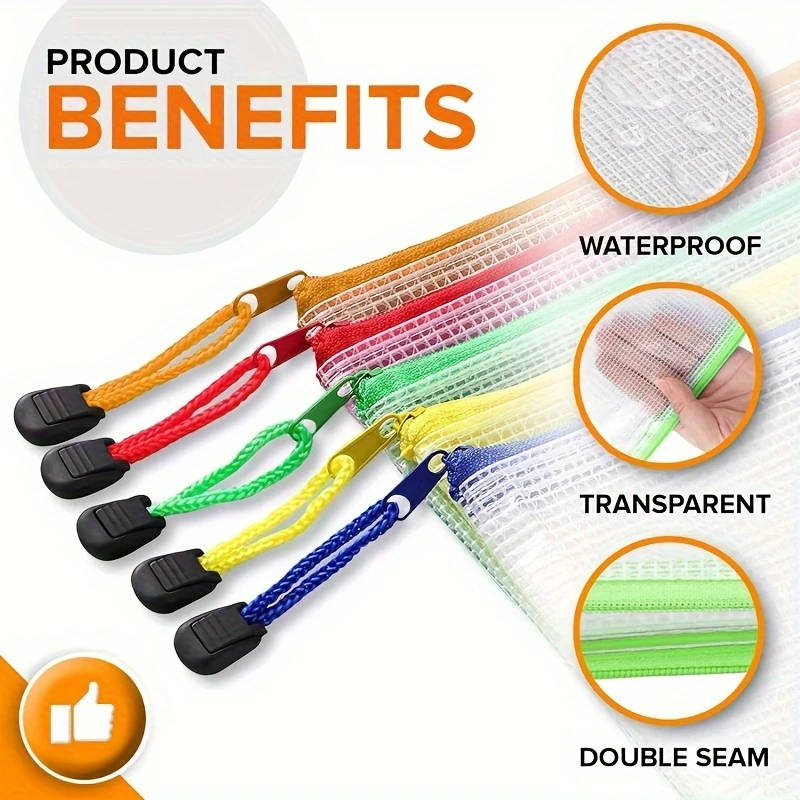 30 Zipper Bags A4 Document Bags