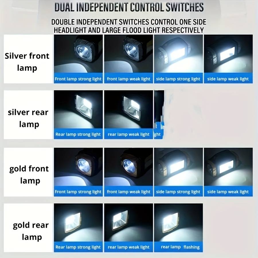 1PC Silvery Flashlight  2 Flashlight