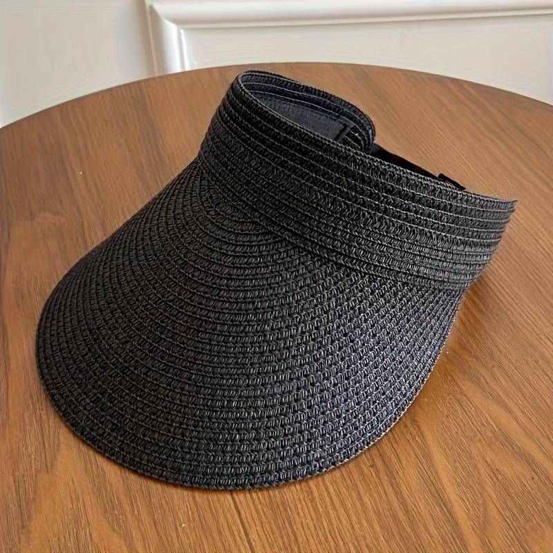 1pc  Summer Sun Hat for Women Outdoor Shade Cap with Large Brim and Foldable Top