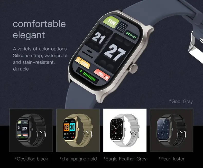 2 01 inch     watch for women men wireless calling       fitness watch with     sports   details 5