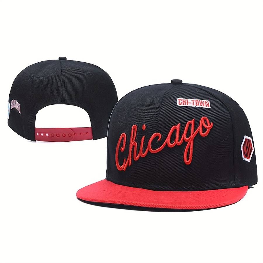A Hip-Hop Embroidered Flat-Brim Hat Perfect