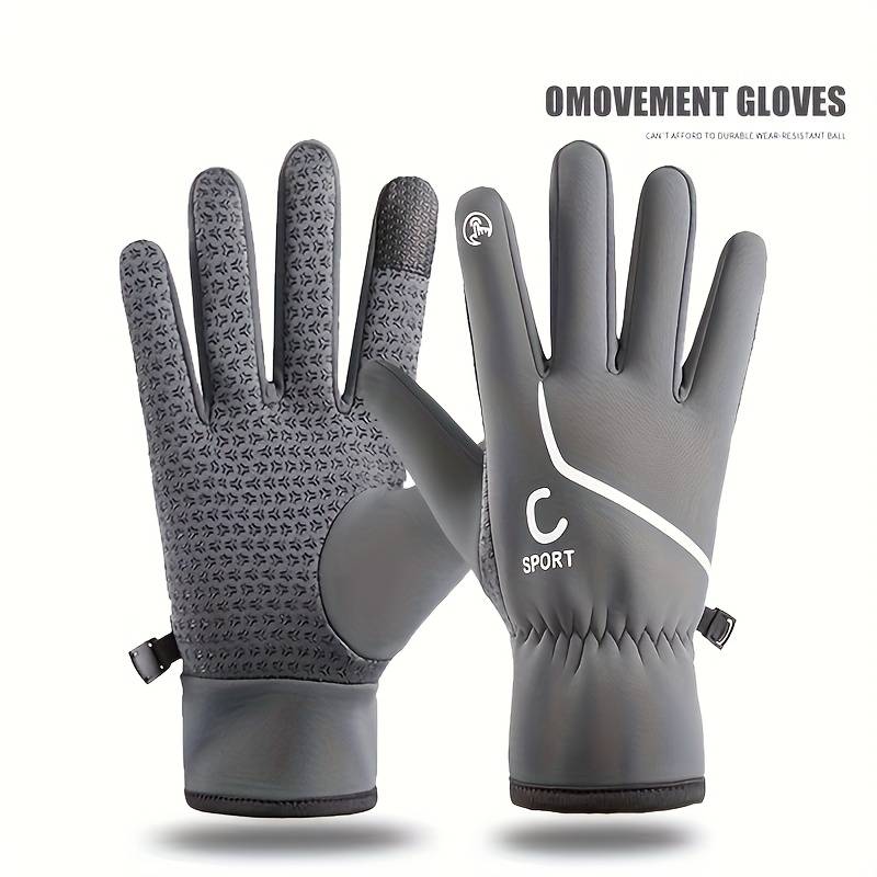 1 Pair Black Warm Gloves