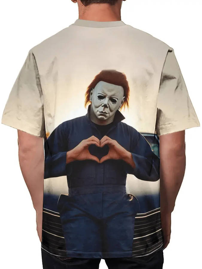 Men's Casual T-Shirt With Round Neck, Breathable, Machine Washable