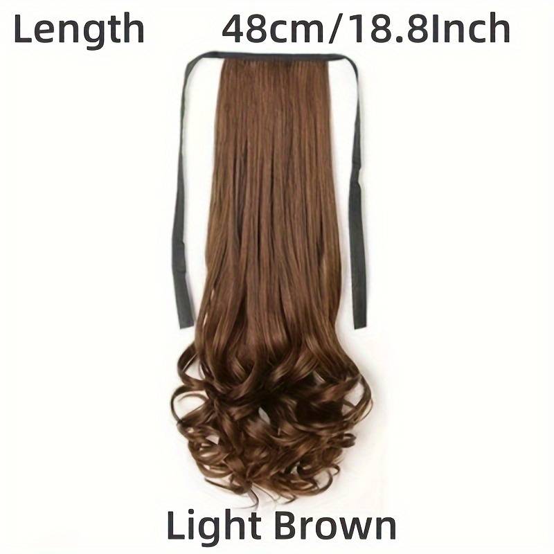 1Pc Light Brown 45.72cm Fashion Design Wig
