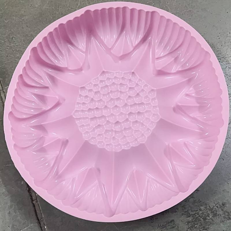 1pc Large Silicone Sunflower Shape Pastry Cake Mold Baking Tools Kitchen Accessories Random Col
