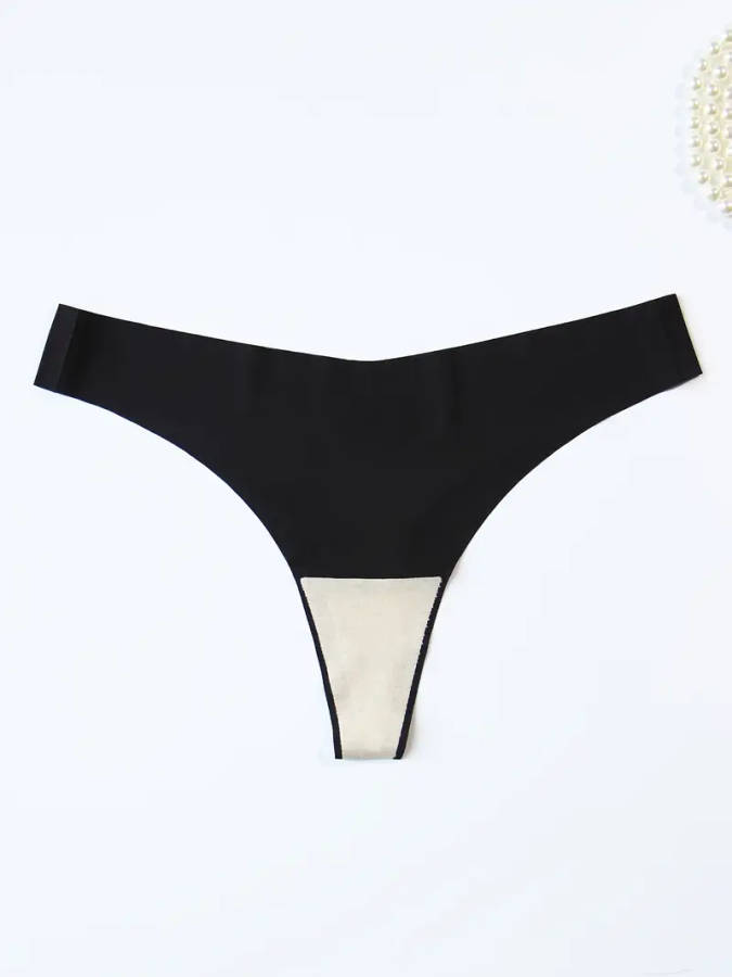12pcs Size XS Plain-Colored Non-Marked V-Style Sexy Ladies Underwear Non-Marked Breathable Soft