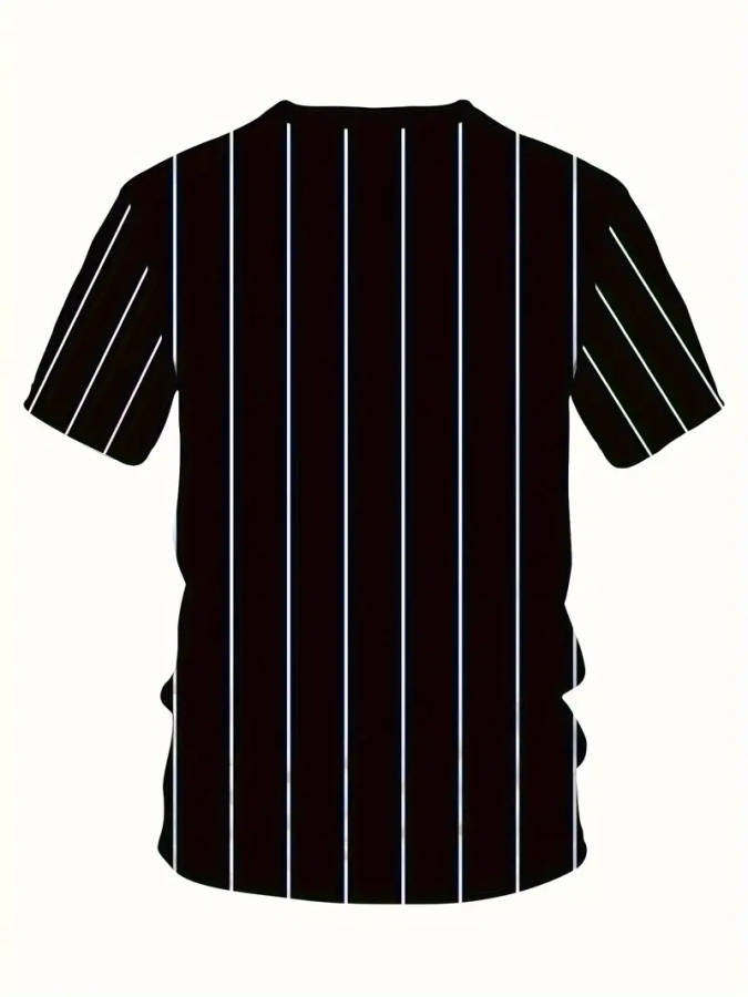 Men's Two-Piece Set, Round Neck Short Sleeve T-Shirt and Drawstring Shorts