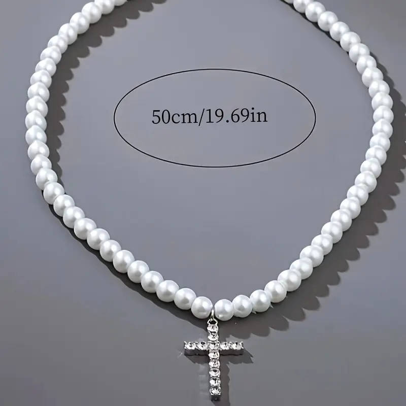 Hip-hop Style Niche Design Imitation Necklace with Cross