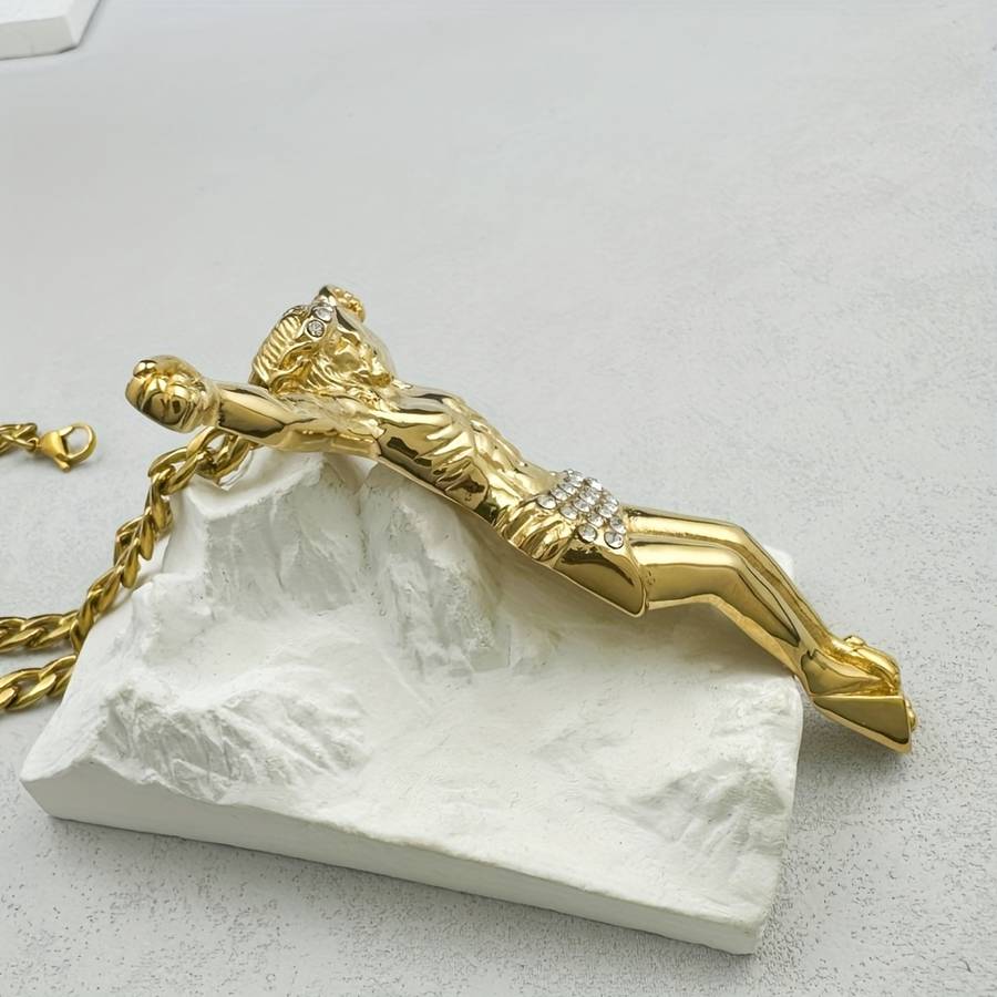 1 Piece Silvery Jesus Theme Pendant