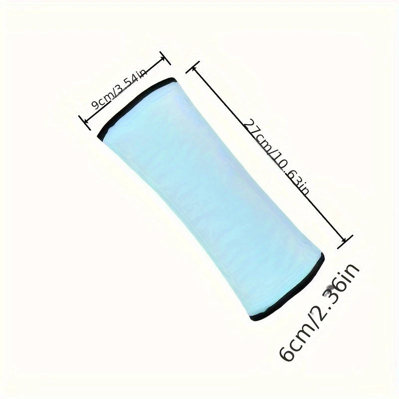 1pc Child Safety Seat Shoulder Protector Anti-Pressure Head Neck Pillow Soft Velvet Cushion Car Seat