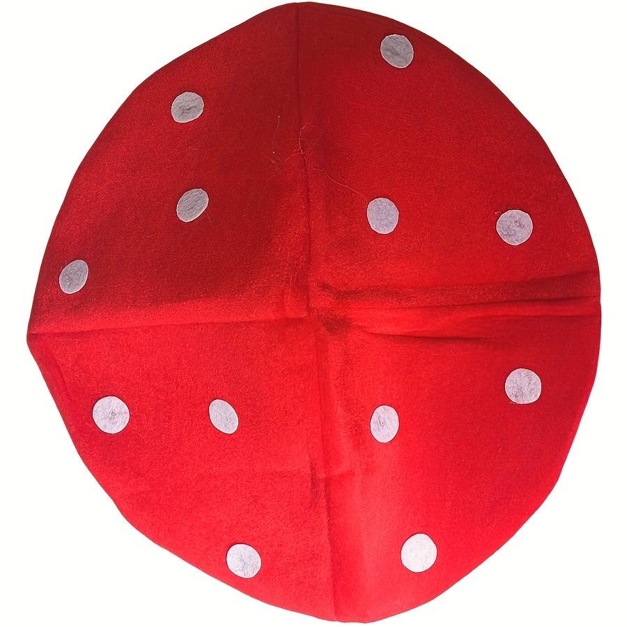 1pc Giant Mushroom Cap Hat Polyester Blend Novelty Carnivals Costume Accessory for Role Play Fun