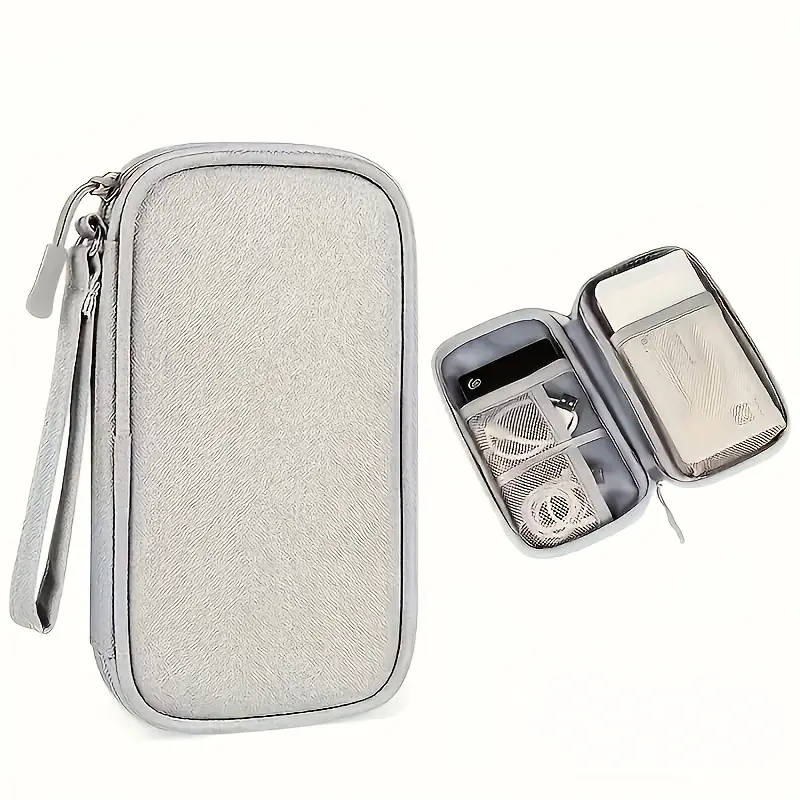 1pc Portable Electronics Organizer Bag Lightweight Travel Storage Pouch