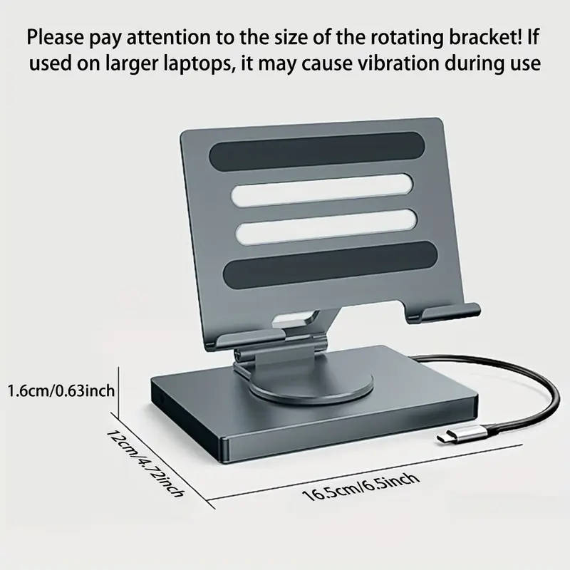 Multifunction Type C Docking Station and Adjustable Aluminum Tablet and Laptop Stand