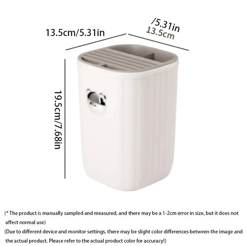 1pc Fashion Style Plastic Kitchen Utensil Holder Multi-Functional Countertop Organizer for Knives Ch