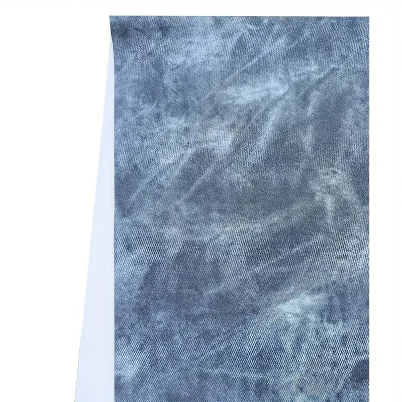 1 x 11.8X53 inch Faux Denim Leather Fabric Roll Dark Blue