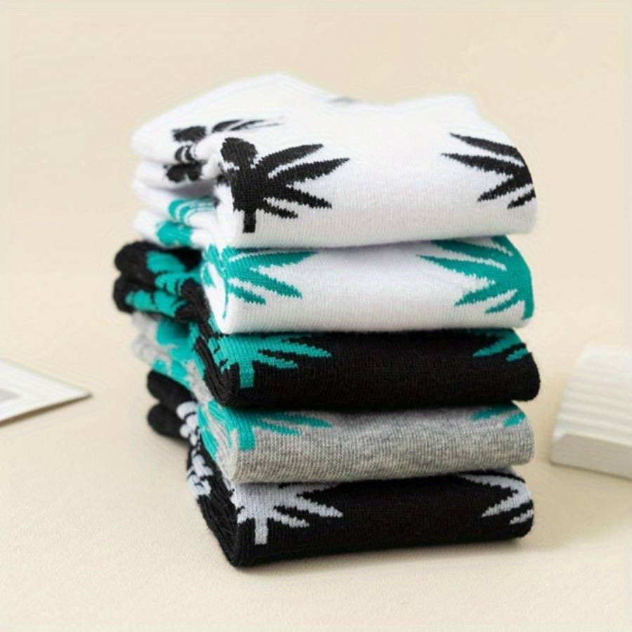 10 Pairs Of Mixed Colors One Size High Elastic Socks