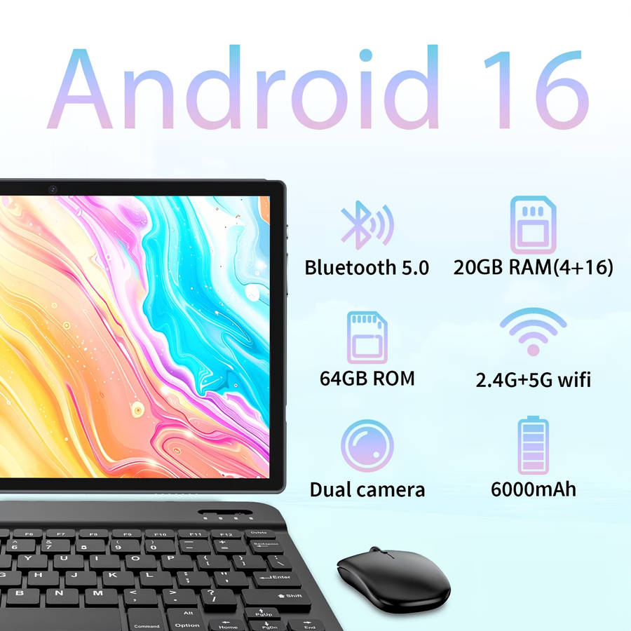 Android 16 Tablet with Accessories