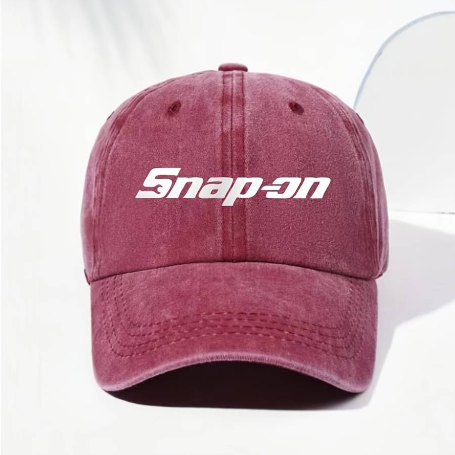 Single Pack SNAP-ON Embroidered Baseball Cap 100% Viscose Fiber Hand Washable Casual Outdoor