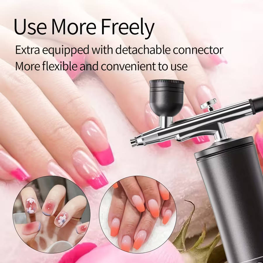 Airbrush Kit with Air Compressor - Handheld Airbrush Gun with 0.3mm Tip