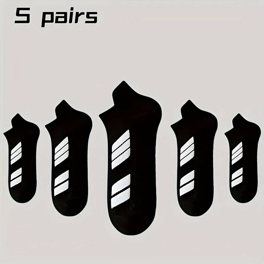 5 Pairs Mixed Color One Size High Elastic Socks