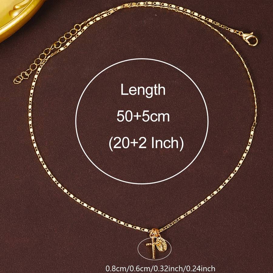 1 Piece Golden Yellow Jesus Theme Pendant