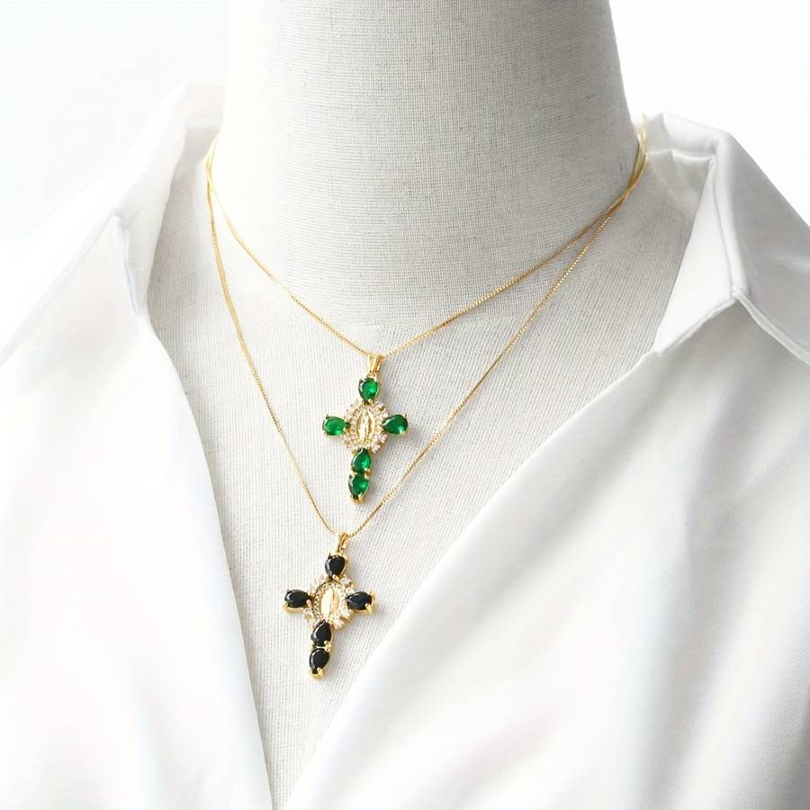 1 Piece Black Jesus Theme Pendant