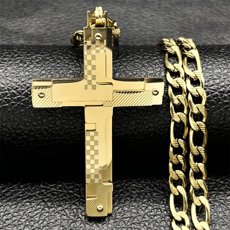 1 Piece Golden Jesus Theme Pendant