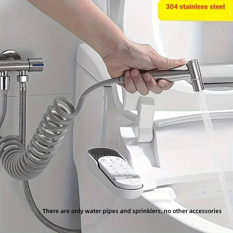 1pc Handheld Bidet Sprayer Set 304 Stainless Steel Spray Gun Shower Toilet Bidet Faucet Sprayer with