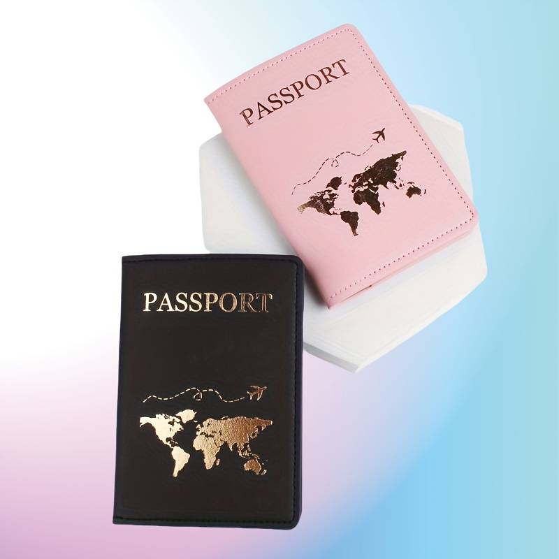1pc Luxury Travel Passport Holder and Card Protector Slim Portable Wallet for ID and Credit Cards