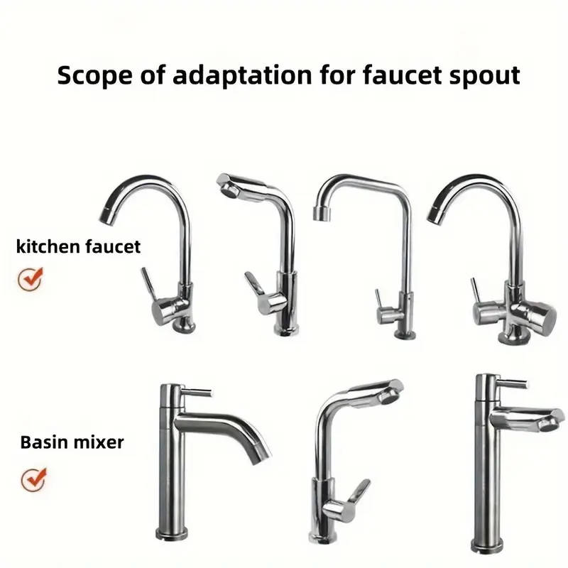 1pc 360 Rotating Kitchen Faucet Water Filter Anti-Splash Sprayer