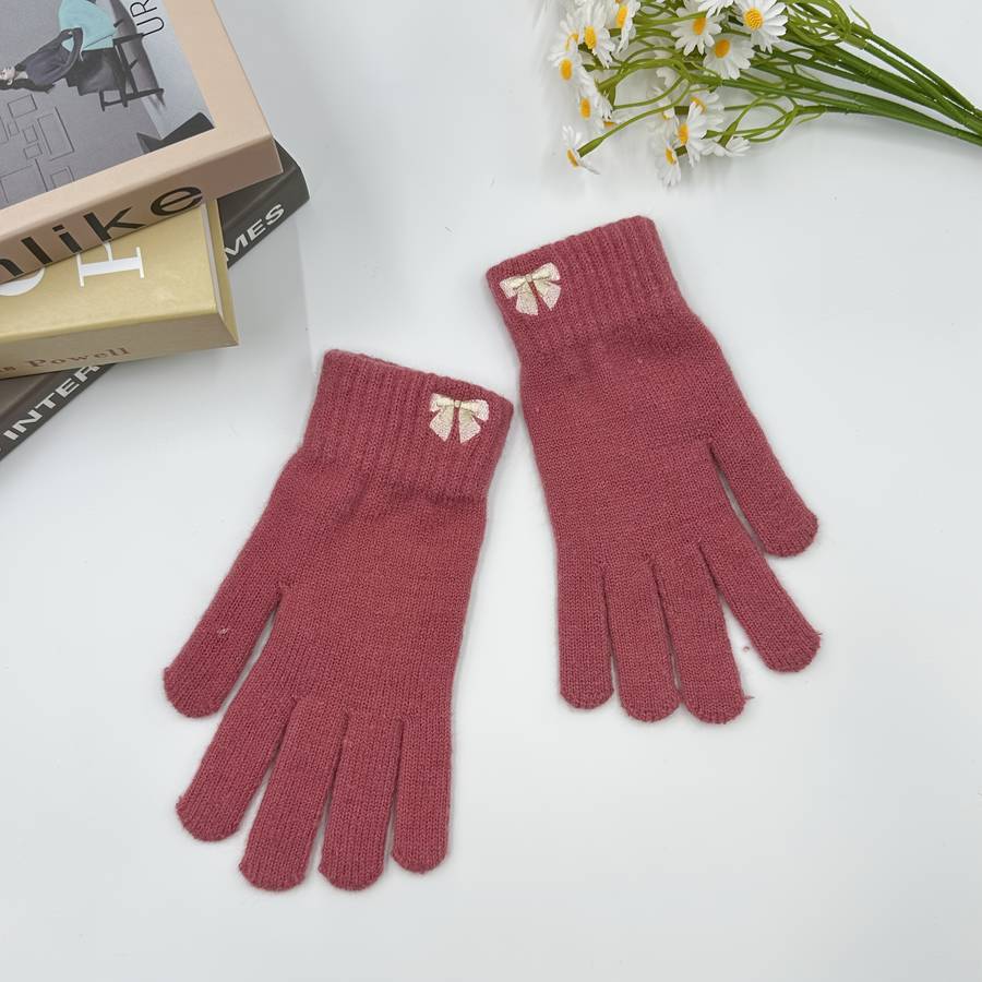 1 Pair Taro Purple Warm Gloves