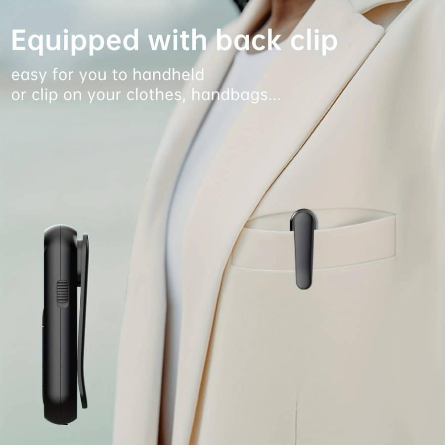 1Pc Portable Fm Radio With Clip Rechargeable Mini Size Suitable For Meetings Tours Horse Racing And