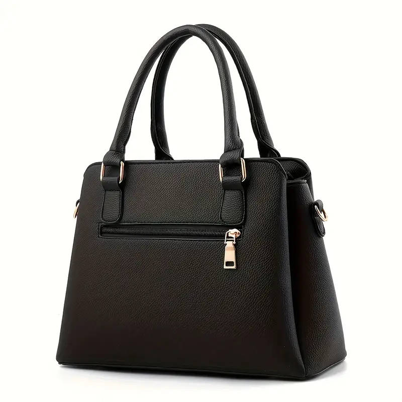 Elegant Embroidered Tote Bag with Tassel Charm Vintage Soft Faux Leather Versatile Crossbody Shoulde
