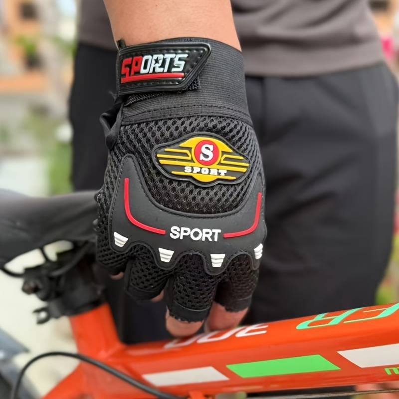 1 Pair Blue Outdoor Sports Gloves