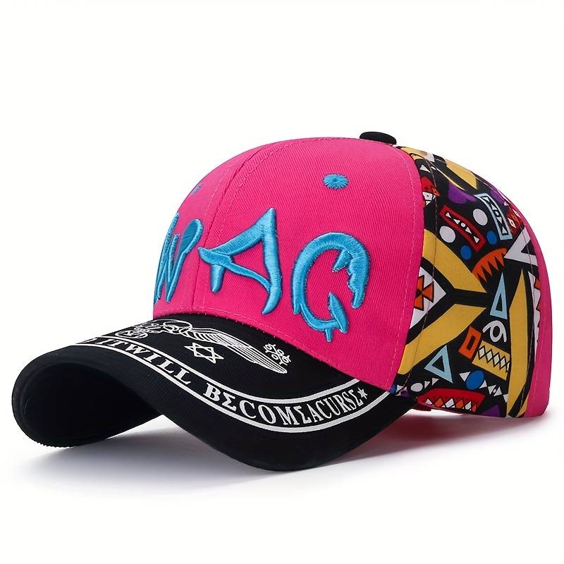 1pc New Printed Embroidered Outdoor Hat Suitable for Men and Women Spring and Summer Baseball