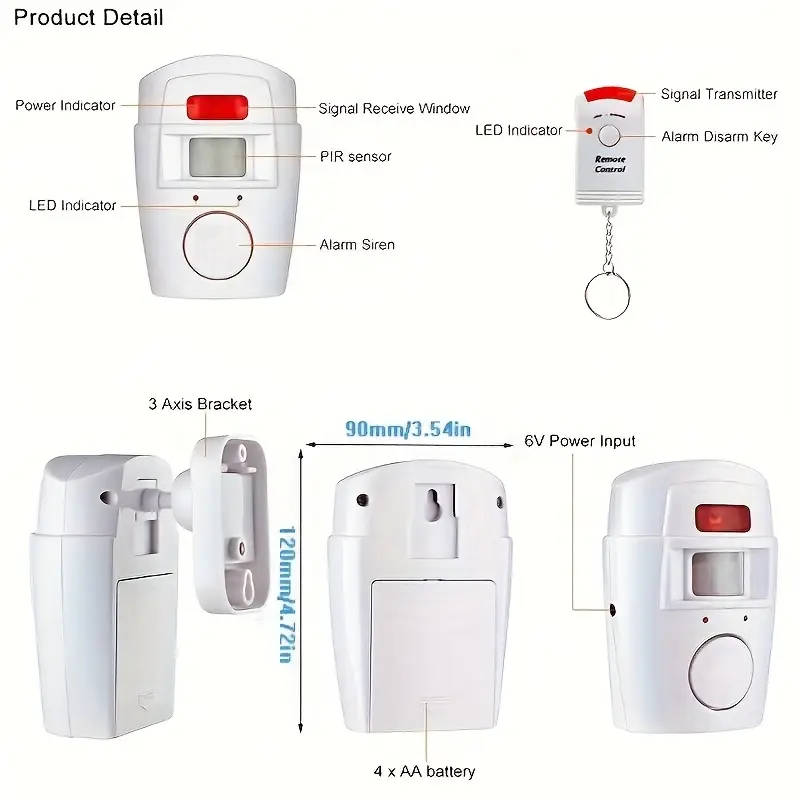 Smart Home Security PIR Alert Infrared Sensor
