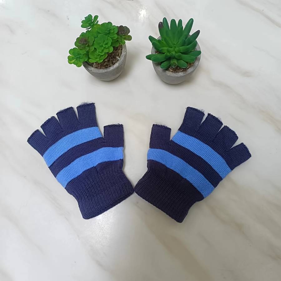 1 Pair Coffee Plus Camel Plus Velvet Warm Gloves