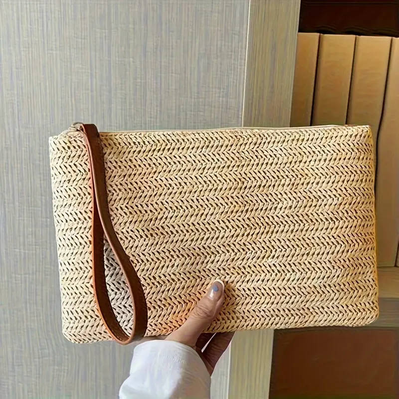 Straw Wallet for Women