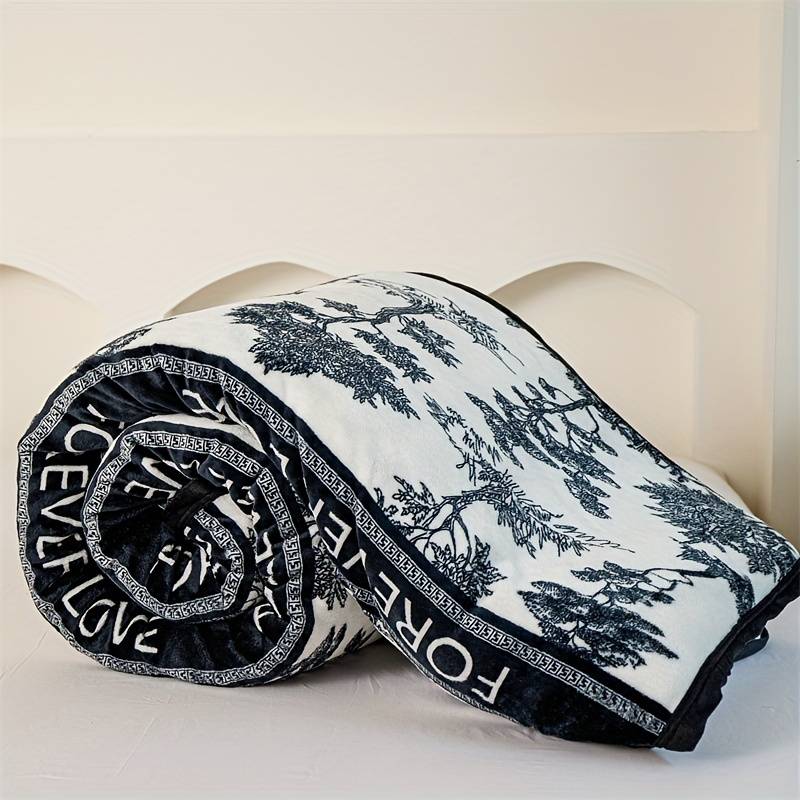 1ps Blanket Color Ink Painting size 180x200cm