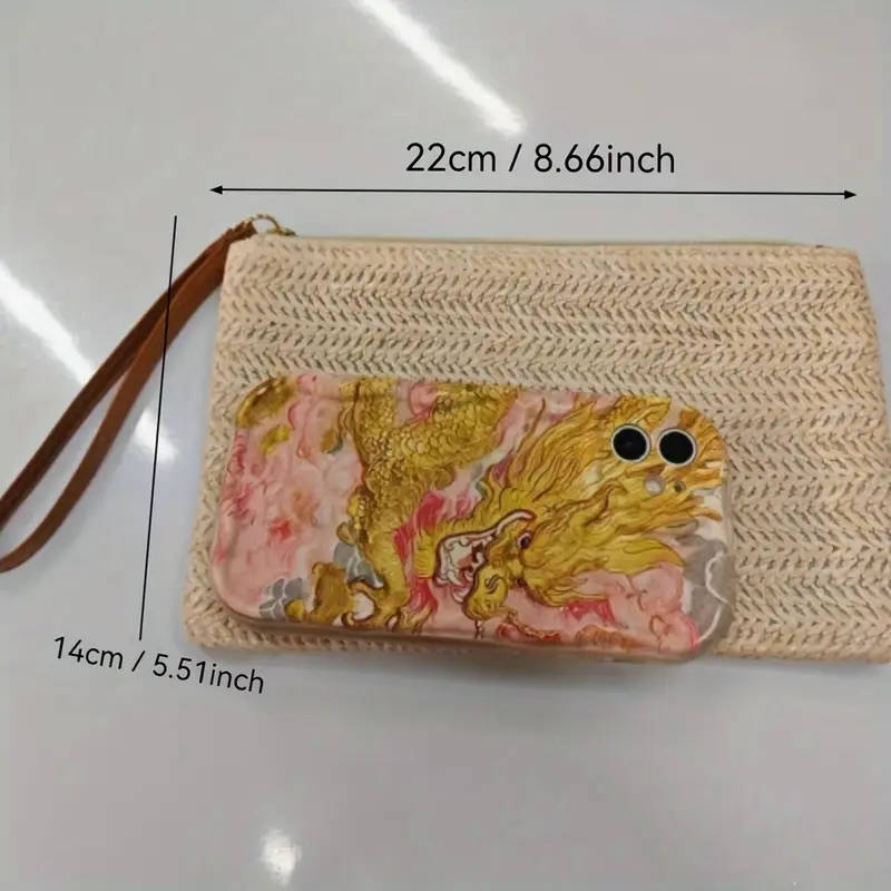 Straw Wallet for Women