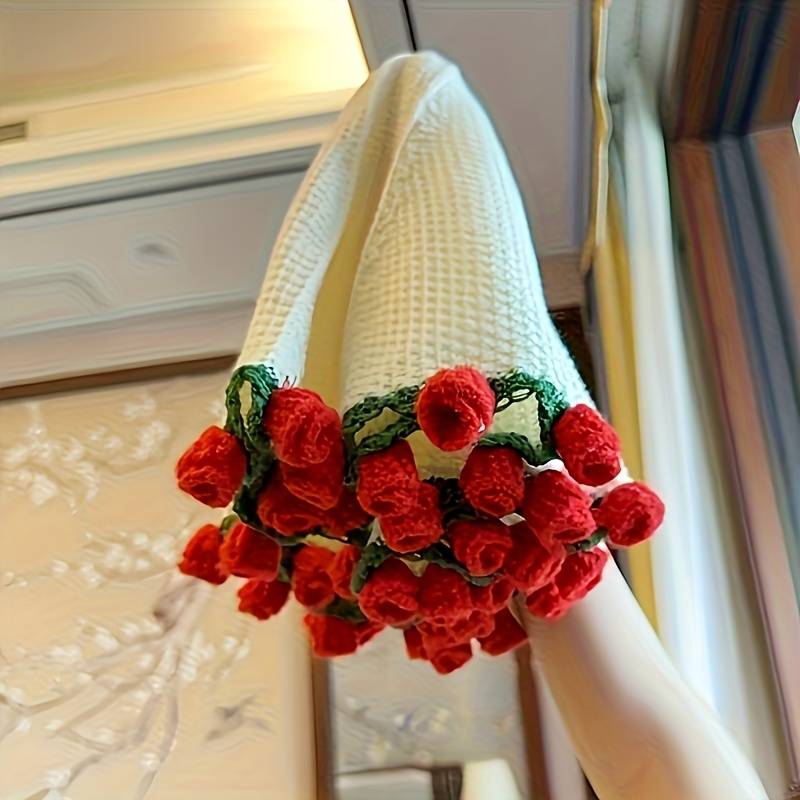 1ps Blanket Size Rose Bouquet Blanket  110Cm  52 Roses