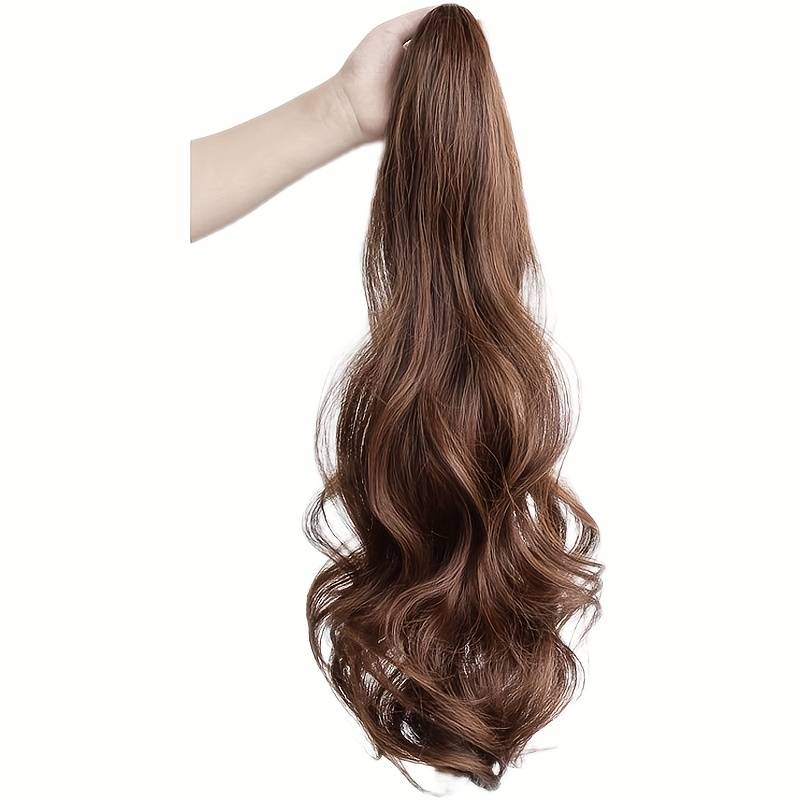 1Pc Dark Brown 50.8cm Fashion Design Wig
