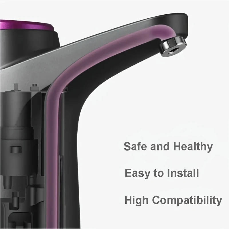 1pc USB Rechargeable Portable Water Pump Easy One-Touch Operation Automatic Dispensing for 11.36-18.