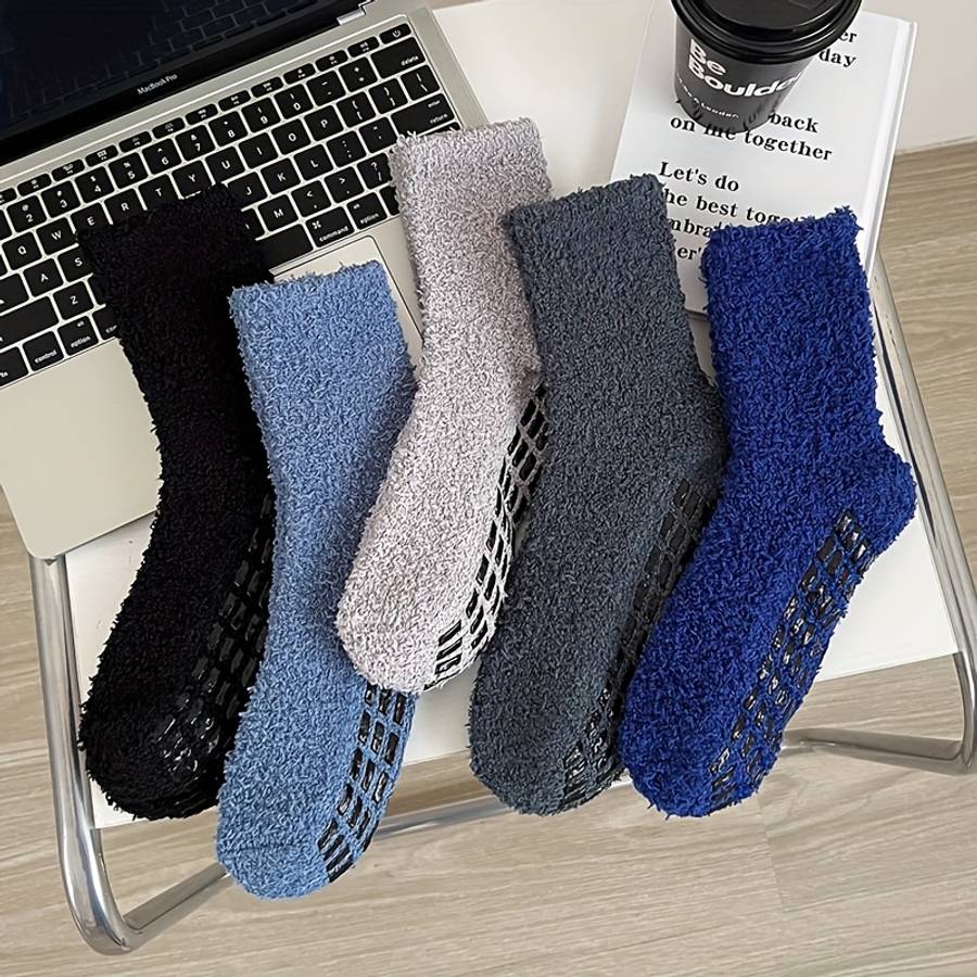 5 Pairs Mixed Color One Size High Elastic Socks