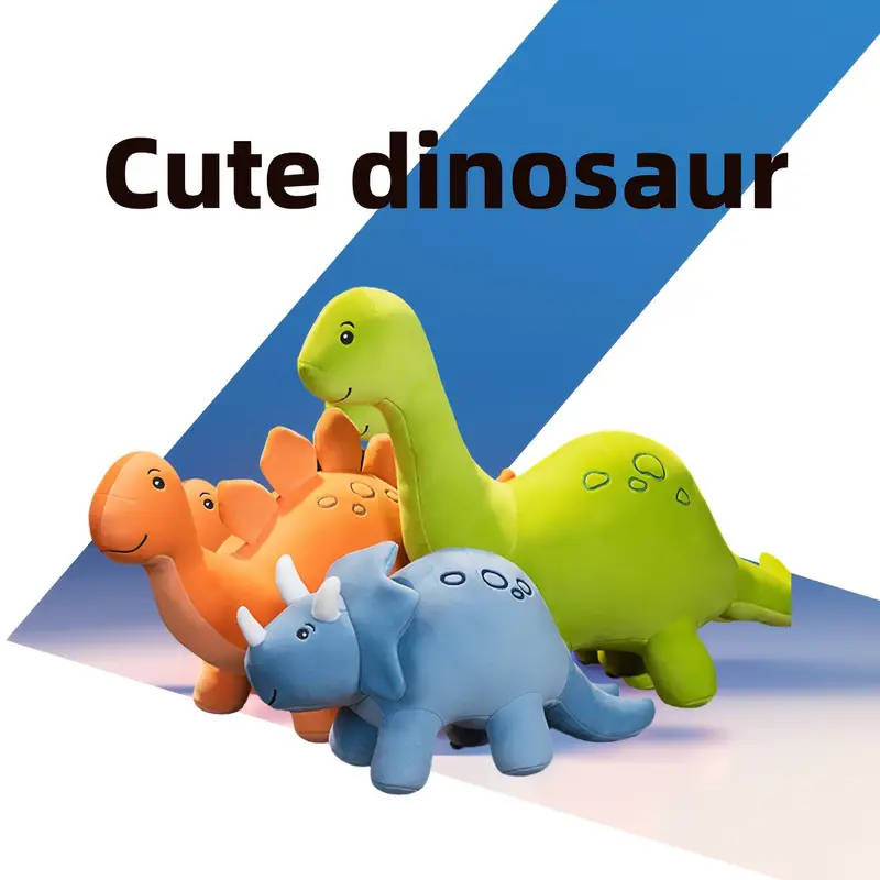 3 Cute Dinosaur Plush Toys