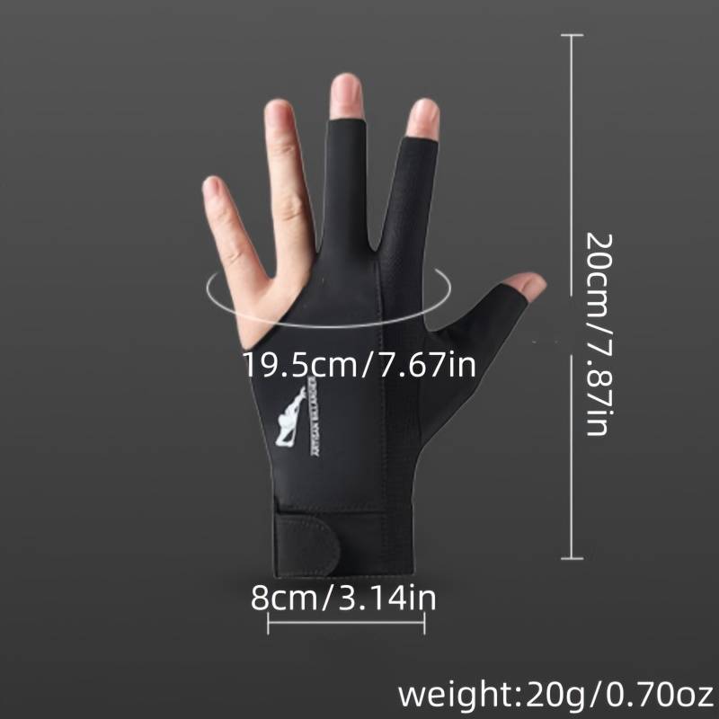 1 Pair Black One Size Outdoor Sports Gloves