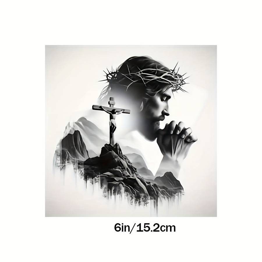 1pc 15.24cm Jesus Christian Themed Stickers