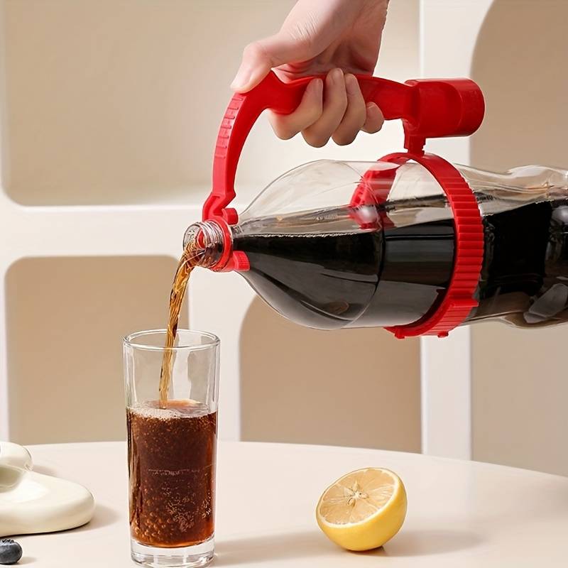 1pc Adjustable Drink Pouring Cup Handle with Built-In Bottle Opener Ergonomic Grip for Easy Pouri