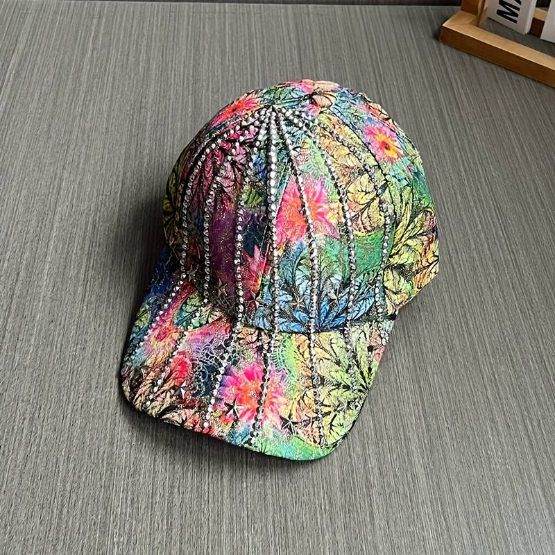 1pc New Fashionable Women's Baseball Cap with Details for Travel Four Seasons Sun Protection and S