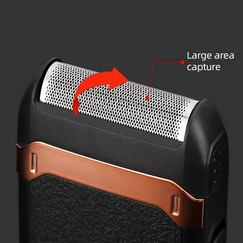 Mens Electric 2 in 1 Waterproof Foil Shaver,Cordless & Rechargeable with Pop up Beard Trimmer.